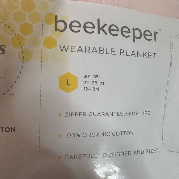 NWT Burt’s Bees Beekeeper Wearable Blanket - Large - Picture 2 of 4